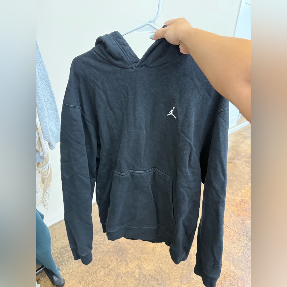 Jordan Black and Red Logo Hoodie